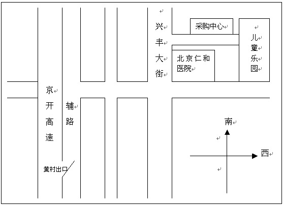 附:大兴政府采购中心位置示意图